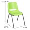 Emma and Oliver Ergonomic Shell Student Stack Chair - Classroom Chair / Office Guest Chair